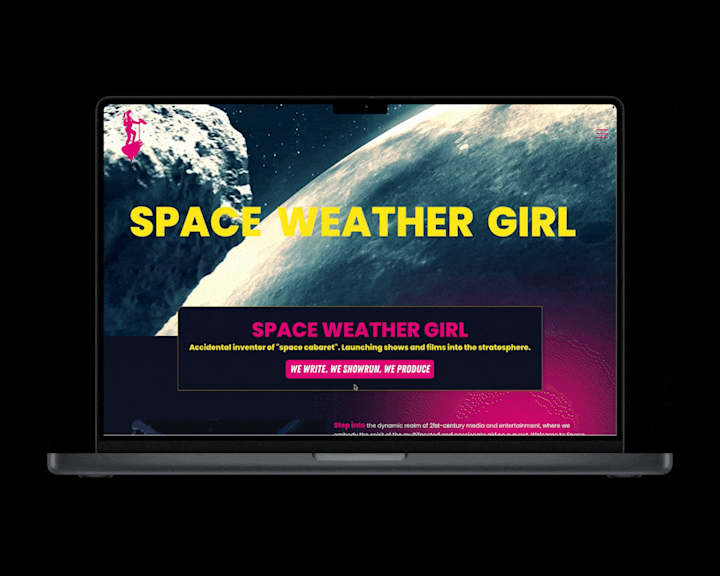 Cover image for Space Weather Girl Website