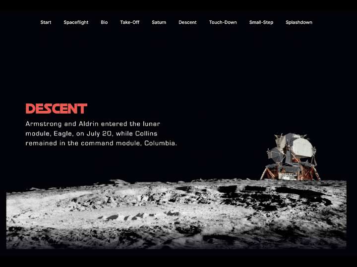 Cover image for Apollo 11 Interactive: Relive Humanity’s First Steps on the Moon