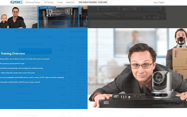 Cover image for QSC Audio | Website Localization / Training Video Translation