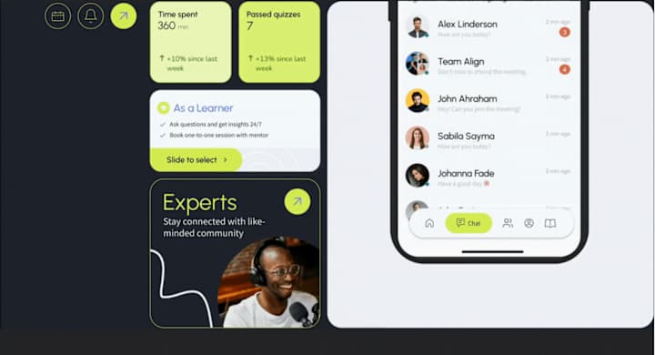 Cover image for EdTech platform | MOBILE APP | IOS APP DESIGN