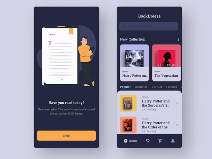 Cover image for BookBreeze | App UI Design