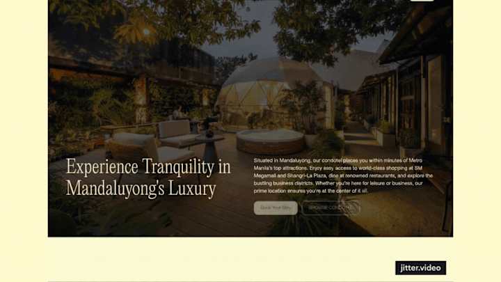 Cover image for Tranquilo - Condotel Website Design