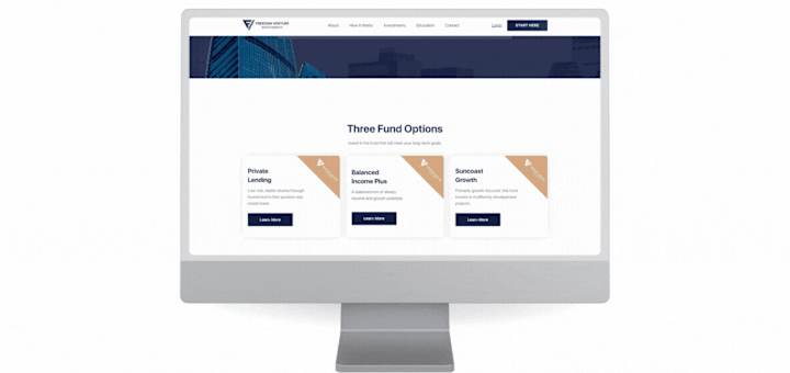 Cover image for Freedom Venture - ui/ux design, web development