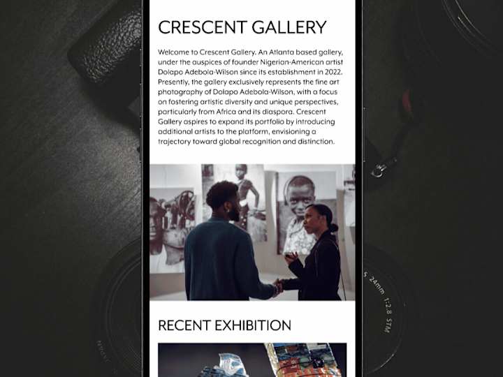 Cover image for Crescent Gallery Website (Framer Development)