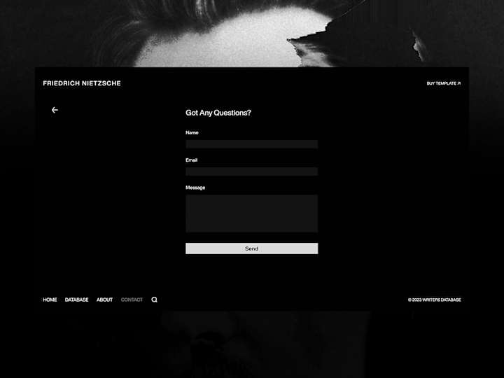 Cover image for Writers Database - Website Design