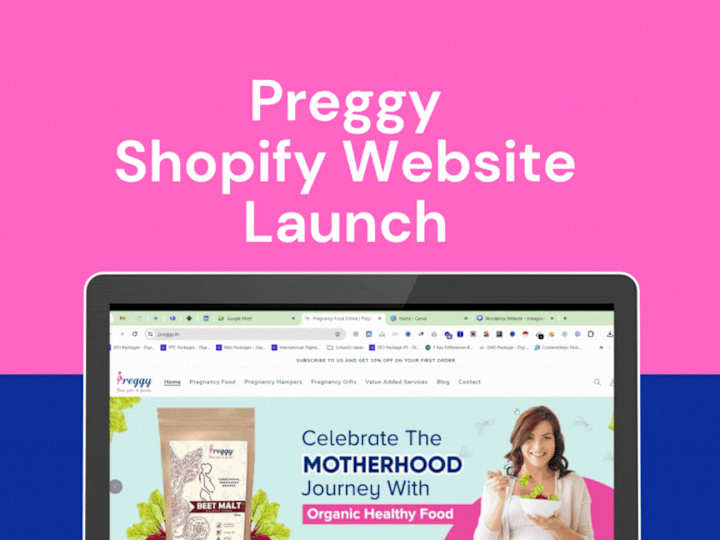 Cover image for Preggy Shopify website 