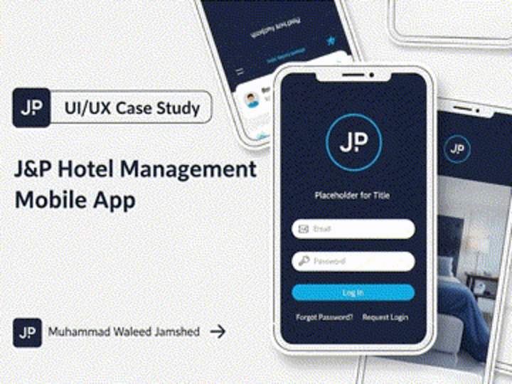 Cover image for J&P – Hotel Management App UI/UX Case Study Designed in Figma