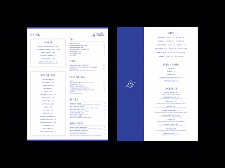 Cover image for Drinks Menu Design | Bar, Cafe, Restaurant