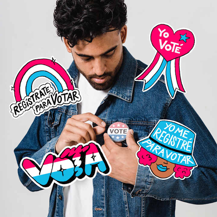 Cover image for Instagram Bilingual Vote Stickers