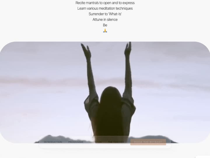 Cover image for Patanjali Yoga Retreats ~ Landing Page