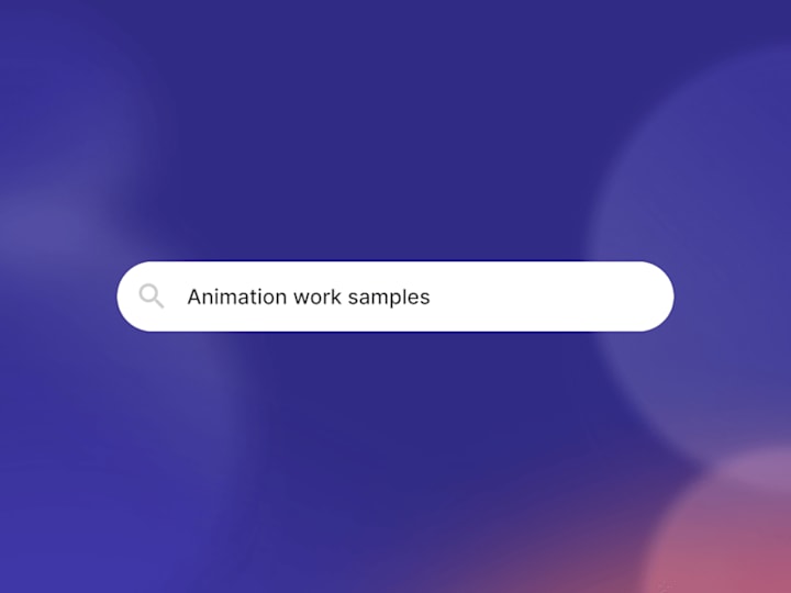 Cover image for Animation / Motion Work Samples