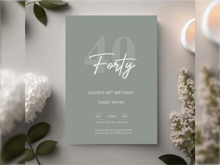 Cover image for Invitation card design