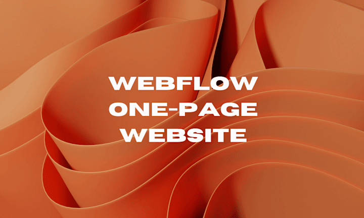 Cover image for Custom One-Page Webflow Website – Fast and Responsive