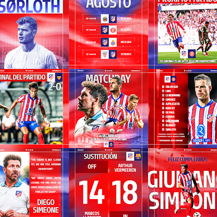 Cover image for Atletico Madrid - Social Media Rebrand