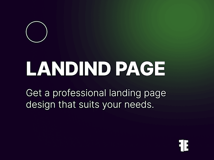 Cover image for Landing Page Design