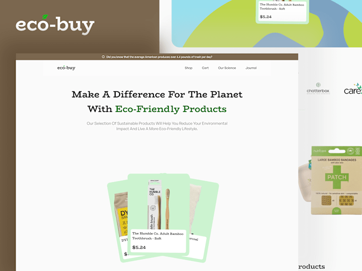 Cover image for Landing Page and Interaction Design for Eco-buy