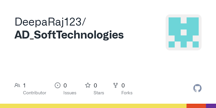 Cover image for GitHub - DeepaRaj123/AD_SoftTechnologies
