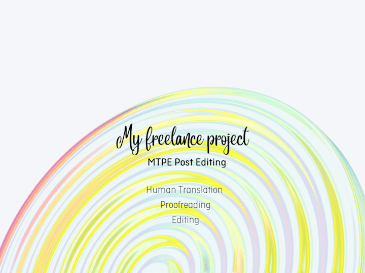 Cover image for MTPE Translation Post Editing