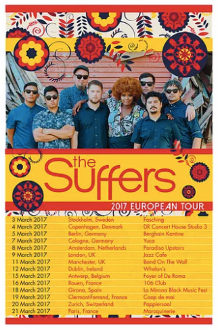 Cover image for The Suffers European Tour Poster