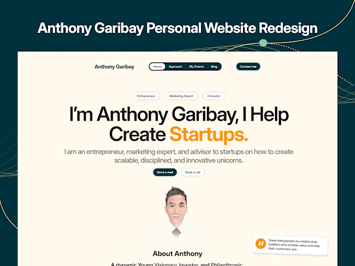 Cover image for Anthony J. Garibay Personal Website Redesign
