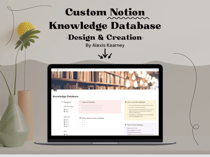 Cover image for Knowledge Database Creation with Notion | Starts at $200