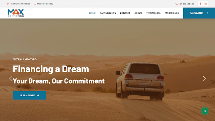 Cover image for Responsive Financing Website with Loan Simulator