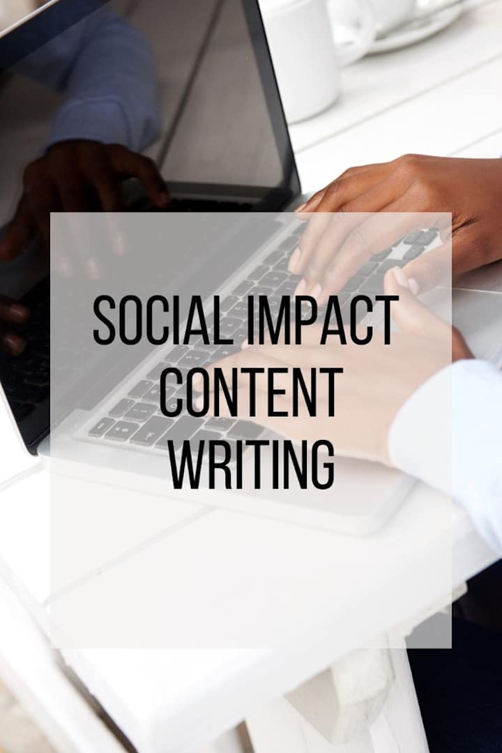 Cover image for Social Impact Content Writing 