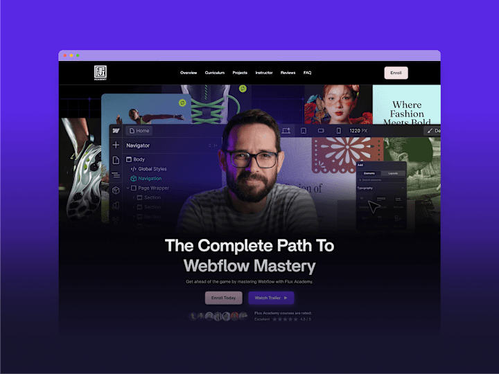 Cover image for Revamping Flux Academy's Webflow Masterclass