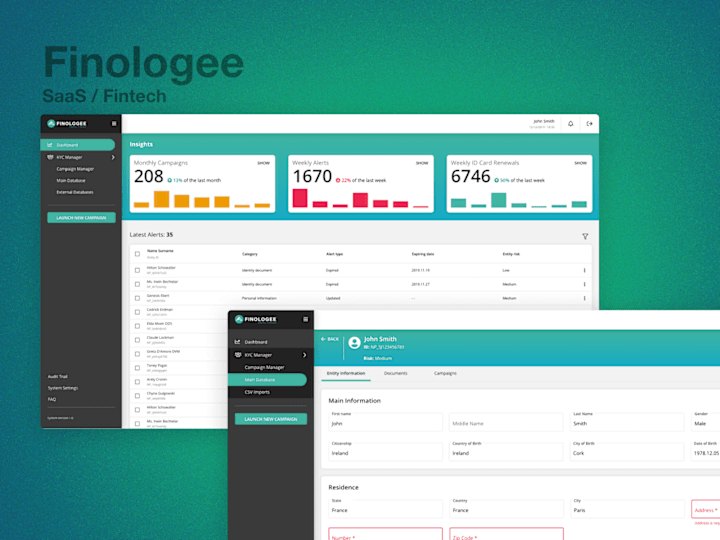 Cover image for AML KYC SaaS Platform | Finologee