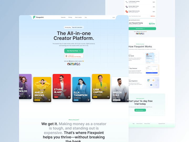 Cover image for Flexpoint UX Redesign for Enhanced Creator Experience
