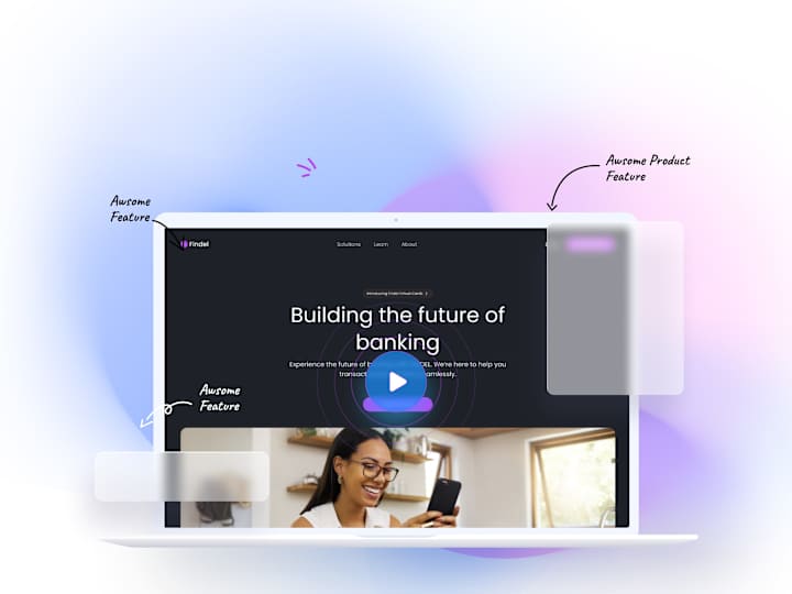 Cover image for Findel Banking - Virtual Card Launch + Webflow Development