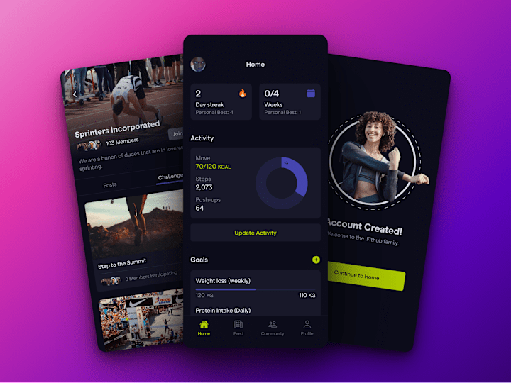 Cover image for Elegant Fitness App UI