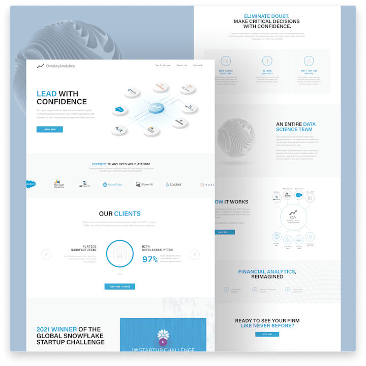 Cover image for OverlayAnalytics SaaS Web Design