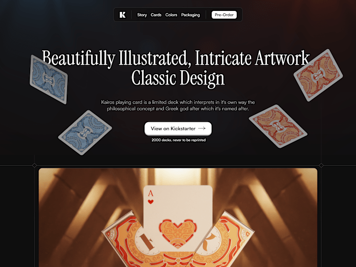 Cover image for Kairos - Landing Page Design and Development