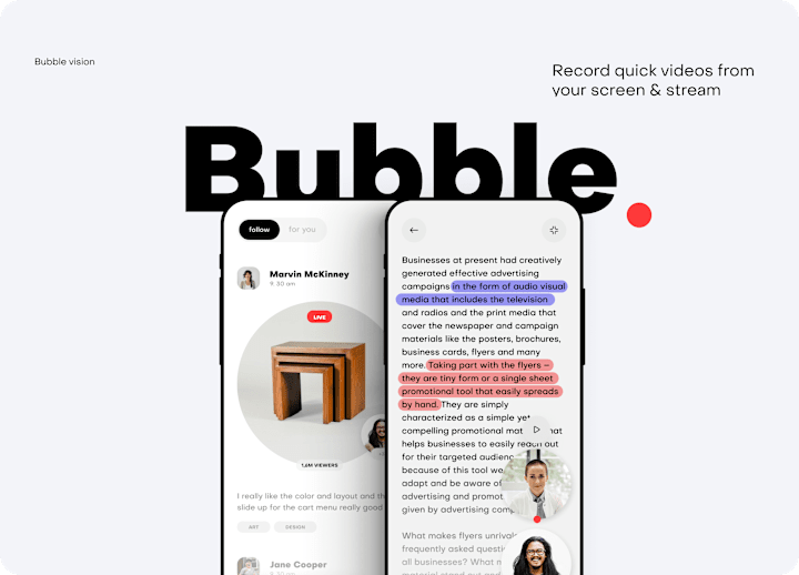 Cover image for The Bubble App – Real-Time Social Networking Platform