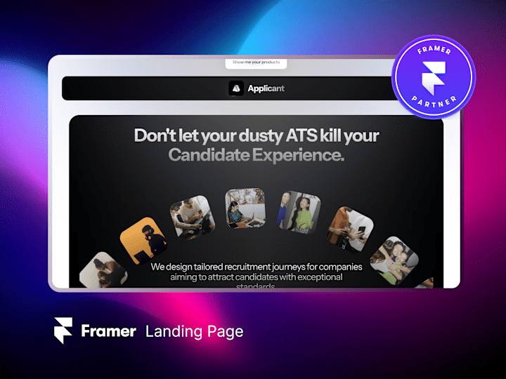 Cover image for Framer Landing Page (Design & Development)