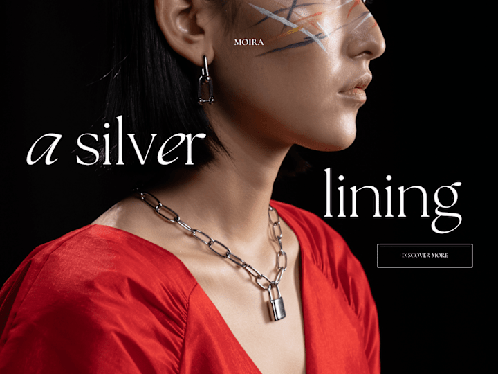 Cover image for Website branding and copy for a jewelry brand concept