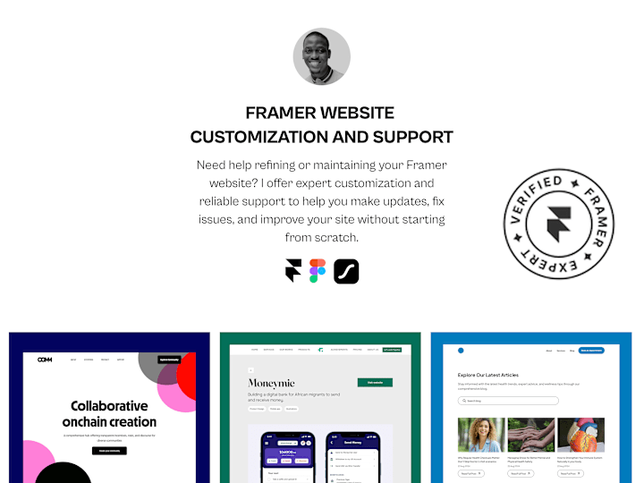 Cover image for Framer Website Customization & Support