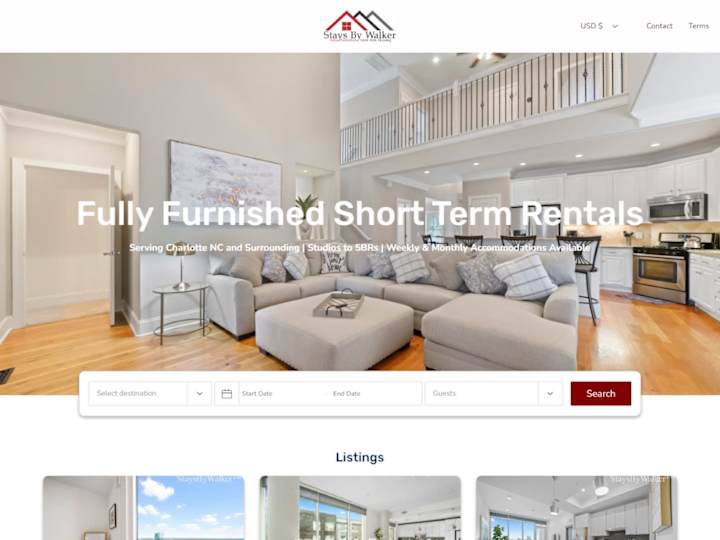 Cover image for I will design best wordpress website, short term rental website.