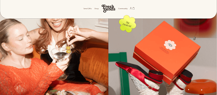 Cover image for Fresh Send gifting - Shopify Website design & development