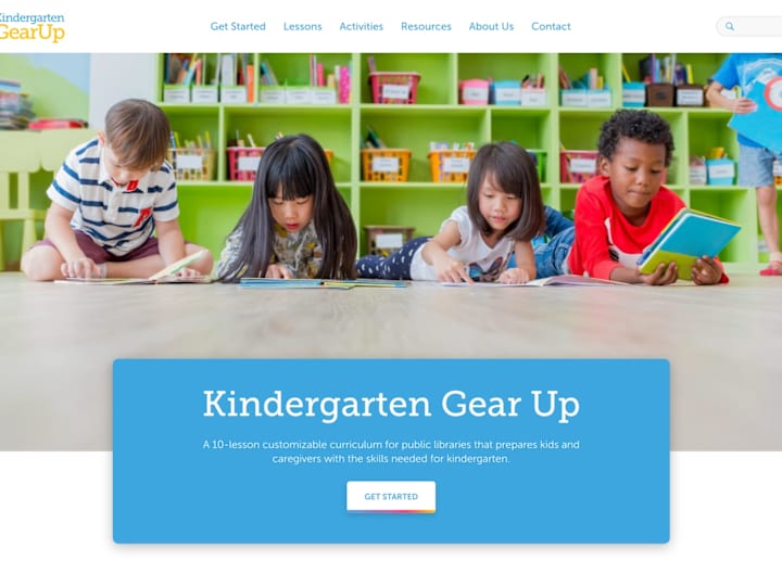 Cover image for Web Design for Kindergarten Gear Up