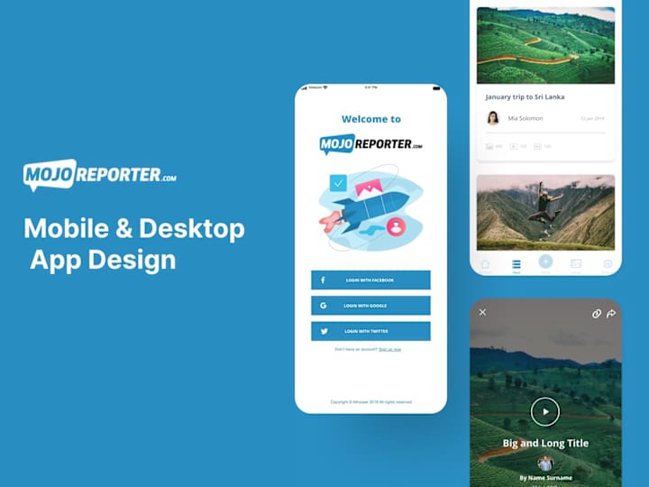 Cover image for Mobile App Design for MojoReporter