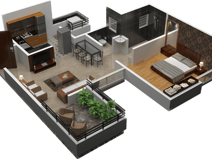 Cover image for Architecture renders of interior design 