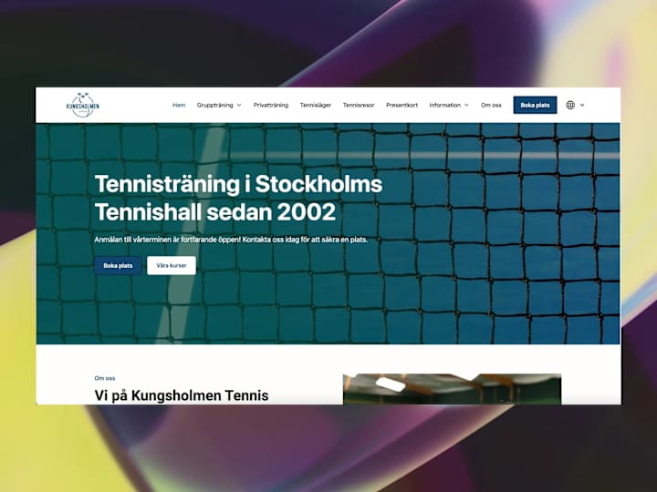 Cover image for Kungsholmen tennis (Website)