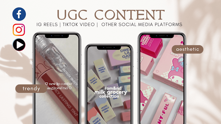 Cover image for I will create ugc videos for your tiktok, ig or other social med