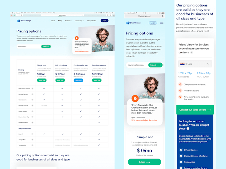 Cover image for Pricing options for Blue Orange