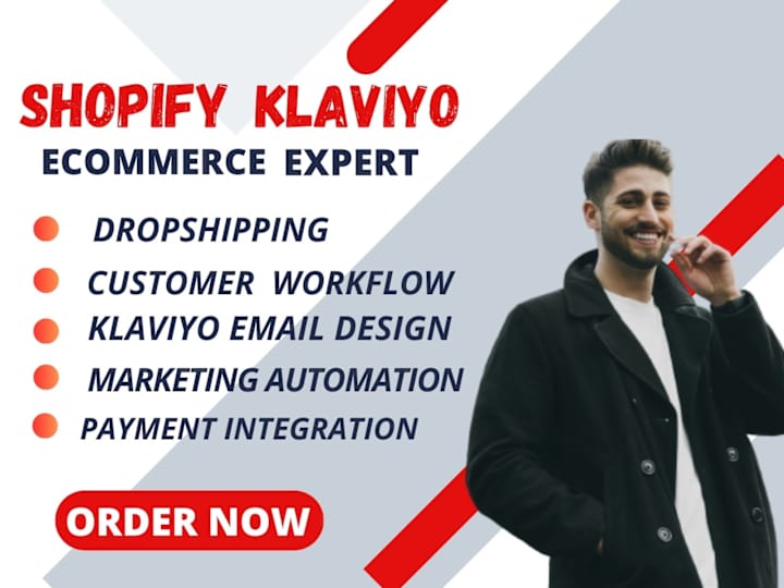 Cover image for Shopify klaviyo Mailchimp email marketing       