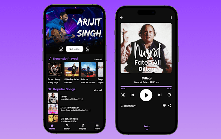 Cover image for MUSIC APP UI