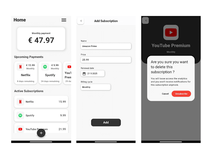 Cover image for Subscription Tracker App