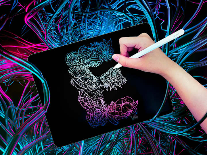 Cover image for 26 Days of Type | Floral Letters Illustration and Print